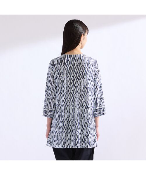 Liliane Burty（Lサイズ） / リリアンビューティ カットソー | 【M～4L】ストライププリントTシャツ | 詳細9