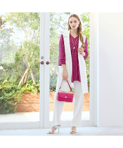 Liliane Burty（Lサイズ） / リリアンビューティ カットソー | 【M～4L】ストライププリントTシャツ | 詳細15