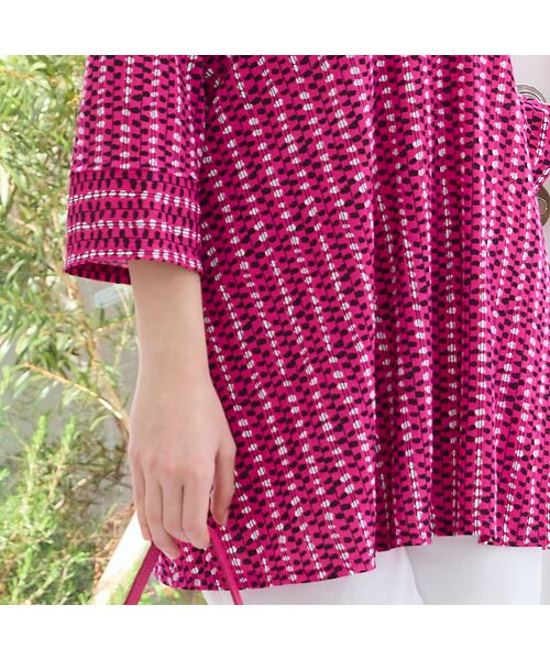 Liliane Burty（Lサイズ） / リリアンビューティ カットソー | 【M～4L】ストライププリントTシャツ | 詳細18