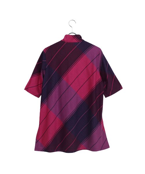 Liliane Burty(Lサイズ) / リリアンビューティ カットソー | 【M~4L】尾州織クロスチェックチュニック | 詳細1