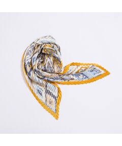 Liliane Burty（Lサイズ） / リリアンビューティ バンダナ・スカーフ | ウォッシャブル幾何柄プリーツスカーフ