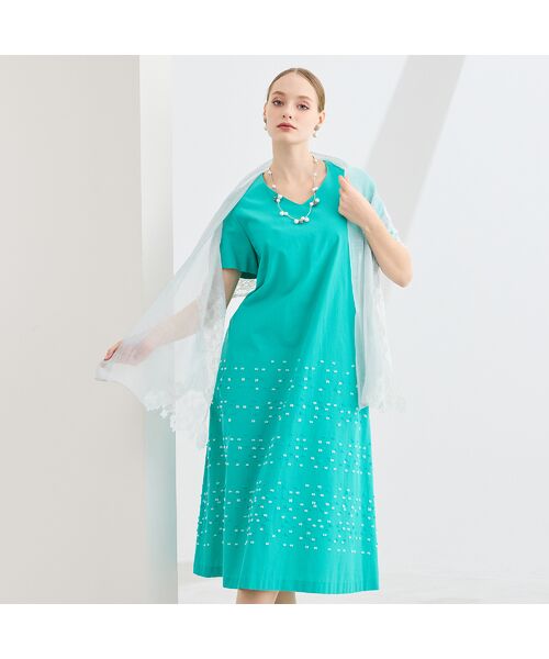 Liliane Burty（Lサイズ） / リリアンビューティ マフラー・ショール・スヌード・ストール | シアーレースストール | 詳細2