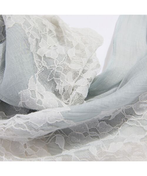 Liliane Burty（Lサイズ） / リリアンビューティ マフラー・ショール・スヌード・ストール | シアーレースストール | 詳細4