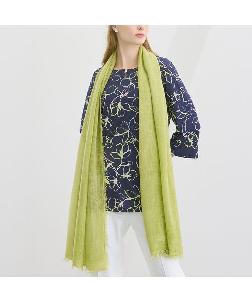 Liliane Burty（Lサイズ） / リリアンビューティ マフラー・ショール・スヌード・ストール | イタリア製　大判無地ストール | 詳細1