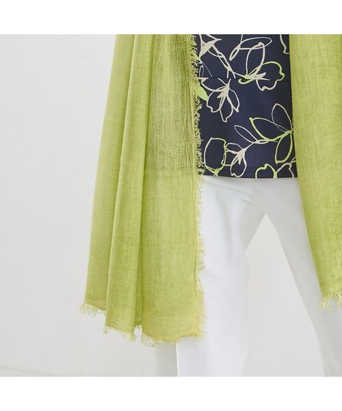 Liliane Burty（Lサイズ） / リリアンビューティ マフラー・ショール・スヌード・ストール | イタリア製　大判無地ストール | 詳細4