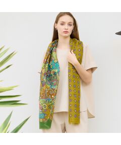 Liliane Burty（Lサイズ） / リリアンビューティ マフラー・ショール・スヌード・ストール | イタリア製　ペイズリープリントストール