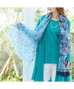 Liliane Burty（Lサイズ） / リリアンビューティ マフラー・ショール・スヌード・ストール | イタリア製　ペイズリープリントストール