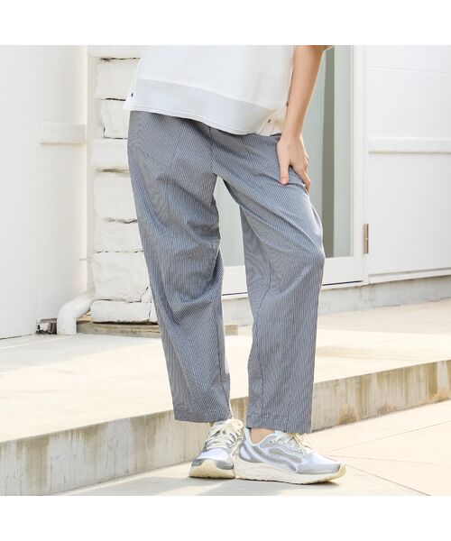 Liliane Burty（Lサイズ） / リリアンビューティ その他パンツ | 【Sprout./L～4L】オールゴムドビーストライプパンツ | 詳細1