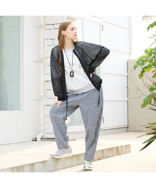 Liliane Burty（Lサイズ） / リリアンビューティ その他パンツ | 【Sprout./L～4L】オールゴムドビーストライプパンツ | 詳細4