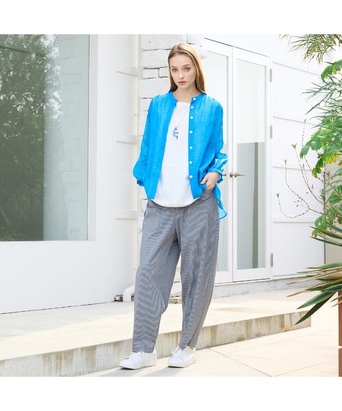 Liliane Burty（Lサイズ） / リリアンビューティ その他パンツ | 【Sprout./L～4L】オールゴムドビーストライプパンツ | 詳細5