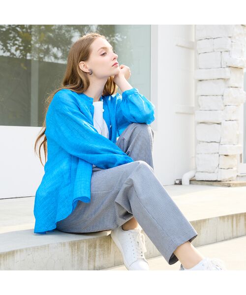 Liliane Burty（Lサイズ） / リリアンビューティ その他パンツ | 【Sprout./L～4L】オールゴムドビーストライプパンツ | 詳細6