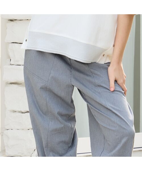 Liliane Burty（Lサイズ） / リリアンビューティ その他パンツ | 【Sprout./L～4L】オールゴムドビーストライプパンツ | 詳細7