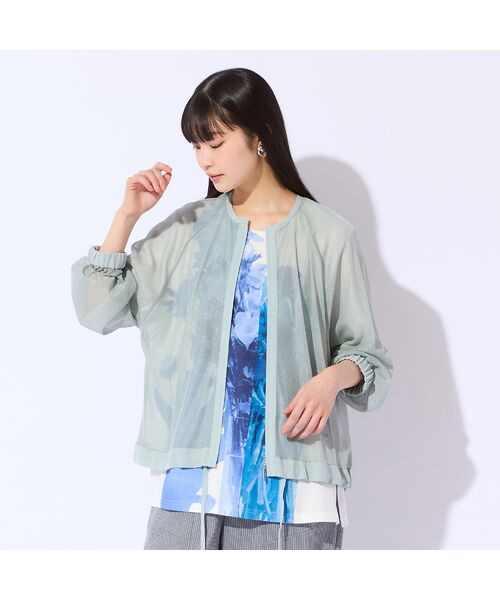 Liliane Burty(Lサイズ) / リリアンビューティ ブルゾン | 【Sprout./M~4L】ラメチュールライトブルゾン | 詳細8