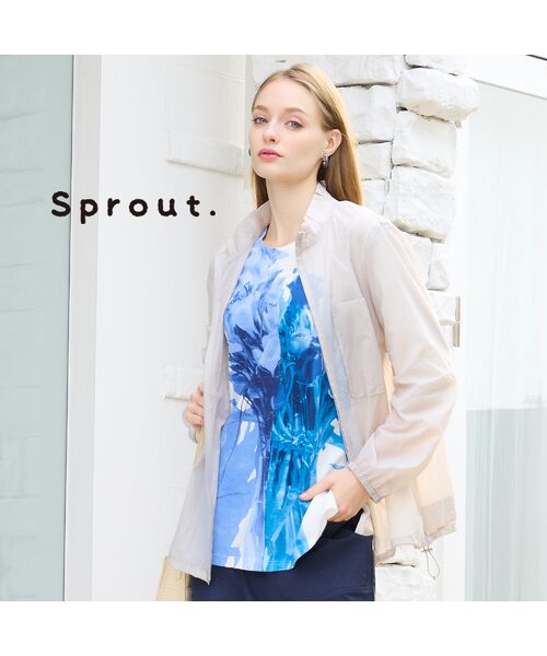 Liliane Burty(Lサイズ) / リリアンビューティ その他アウター | 【Sprout./M~4L】はっ水ナイロンライトジャケット(ベージュ)