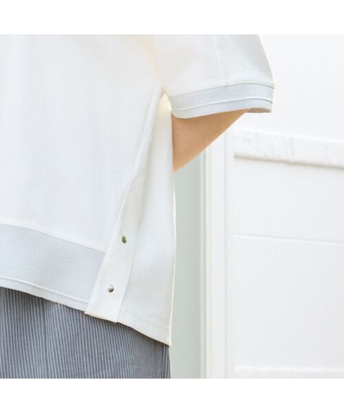 Liliane Burty（Lサイズ） / リリアンビューティ カットソー | 【Sprout./L～4L対応】ドルマンスリーブラメ配色Tシャツ | 詳細8