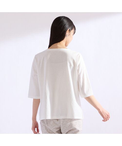 Liliane Burty（Lサイズ） / リリアンビューティ カットソー | 【Sprout./M～4L】綿100％切り替えTシャツ | 詳細3