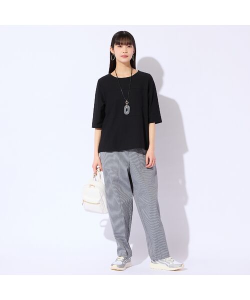 Liliane Burty（Lサイズ） / リリアンビューティ カットソー | 【Sprout./M～4L】綿100％切り替えTシャツ | 詳細6