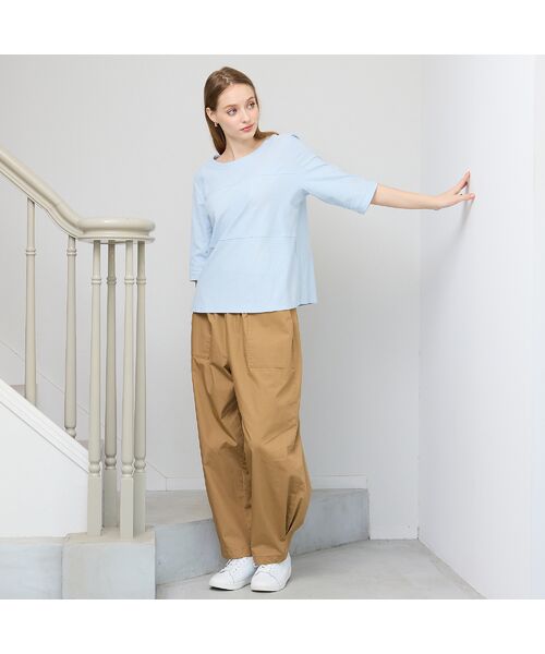 Liliane Burty（Lサイズ） / リリアンビューティ カットソー | 【Sprout./M～4L】綿100％切り替えTシャツ | 詳細10