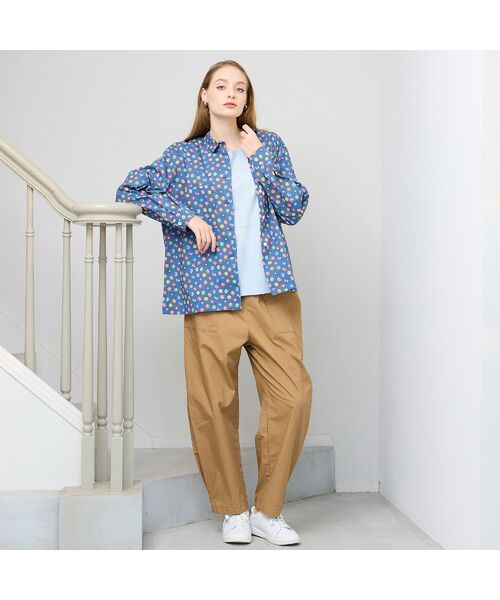 Liliane Burty（Lサイズ） / リリアンビューティ カットソー | 【Sprout./M～4L】綿100％切り替えTシャツ | 詳細13