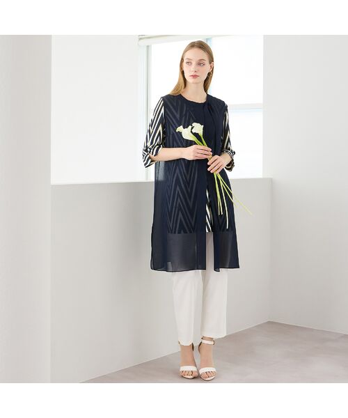 Liliane Burty（Lサイズ） / リリアンビューティ ベスト | 【M～4L】梨地ジョーゼットベスト | 詳細5