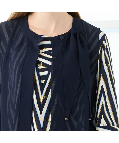 Liliane Burty（Lサイズ） / リリアンビューティ ベスト | 【M～4L】梨地ジョーゼットベスト | 詳細6