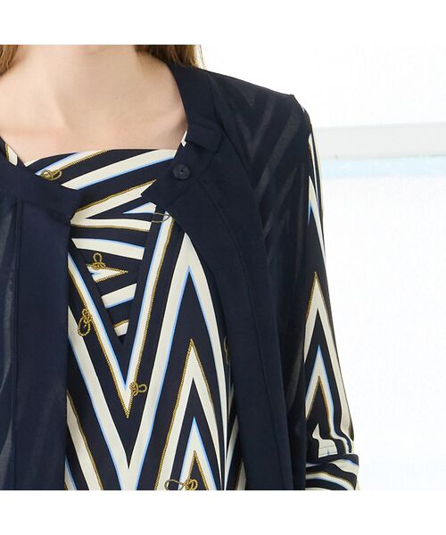 Liliane Burty（Lサイズ） / リリアンビューティ ベスト | 【M～4L】梨地ジョーゼットベスト | 詳細7