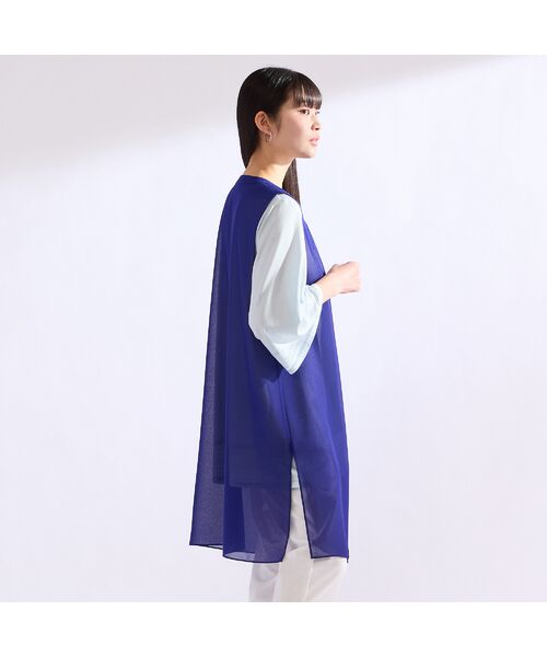 Liliane Burty（Lサイズ） / リリアンビューティ ベスト | 【M～4L】梨地ジョーゼットベスト | 詳細10