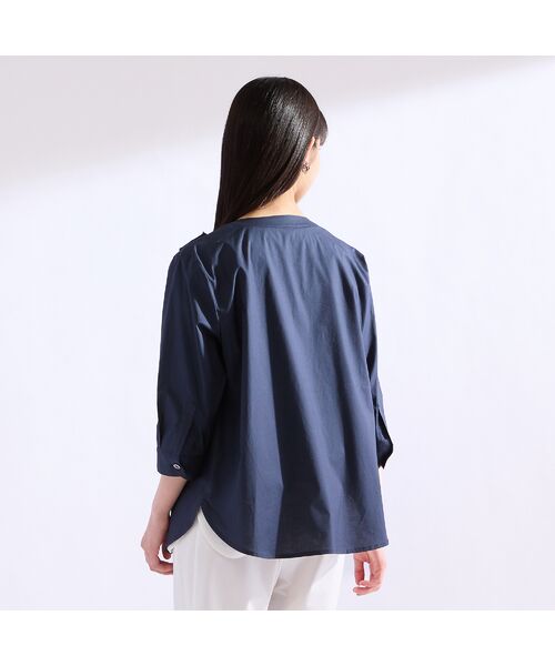 Liliane Burty（Lサイズ） / リリアンビューティ シャツ・ブラウス | 【M～4L】ブロード花モチーフブラウス | 詳細8