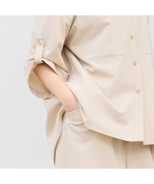 Liliane Burty(Lサイズ) / リリアンビューティ シャツ・ブラウス | 【M~4L/同素材アイテム有】ナチュラルワッシャーブラウス | 詳細8