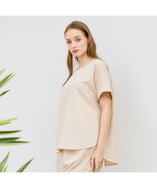 Liliane Burty(Lサイズ) / リリアンビューティ シャツ・ブラウス | 【M~4L/同素材アイテム有】ナチュラルワッシャープルオーバーブラウス | 詳細1