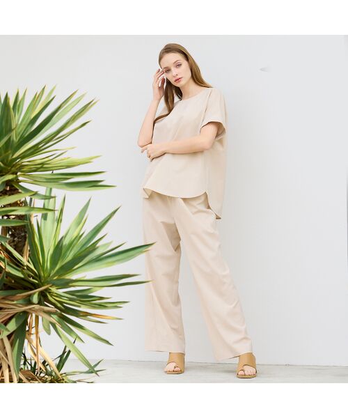 Liliane Burty(Lサイズ) / リリアンビューティ シャツ・ブラウス | 【M~4L/同素材アイテム有】ナチュラルワッシャープルオーバーブラウス | 詳細2