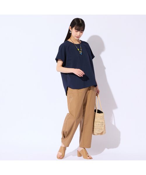 Liliane Burty(Lサイズ) / リリアンビューティ シャツ・ブラウス | 【M~4L/同素材アイテム有】ナチュラルワッシャープルオーバーブラウス | 詳細11