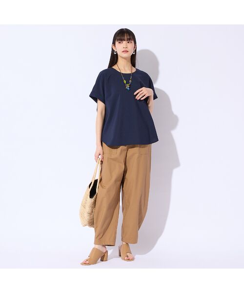 Liliane Burty(Lサイズ) / リリアンビューティ シャツ・ブラウス | 【M~4L/同素材アイテム有】ナチュラルワッシャープルオーバーブラウス | 詳細12