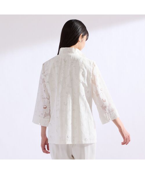 Liliane Burty（Lサイズ） / リリアンビューティ シャツ・ブラウス | 【11～17号】IPEKERオパールフラワーブラウス | 詳細10