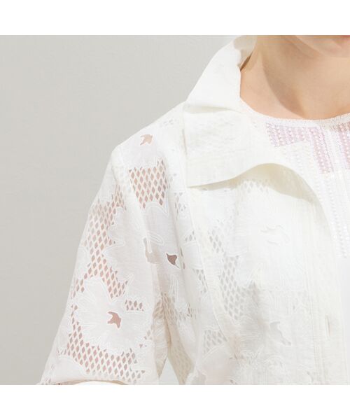 Liliane Burty（Lサイズ） / リリアンビューティ シャツ・ブラウス | 【11～17号】IPEKERオパールフラワーブラウス | 詳細6