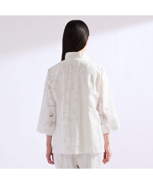 Liliane Burty（Lサイズ） / リリアンビューティ シャツ・ブラウス | 【11～17号】IPEKERオパールフラワーブラウス | 詳細9