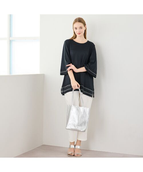 Liliane Burty(Lサイズ) / リリアンビューティ ショート・ハーフ・半端丈パンツ | 【L~4L】接触冷感・しわになりにくいオールゴムパンツ | 詳細3