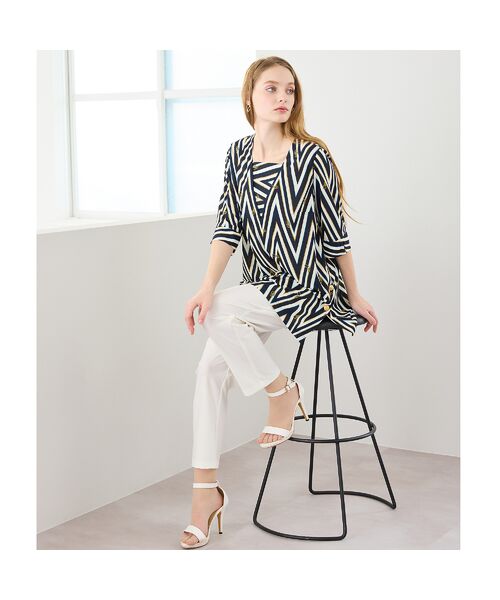 Liliane Burty(Lサイズ) / リリアンビューティ ショート・ハーフ・半端丈パンツ | 【L~4L】接触冷感・しわになりにくいオールゴムパンツ | 詳細5