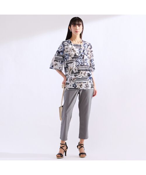 Liliane Burty(Lサイズ) / リリアンビューティ ショート・ハーフ・半端丈パンツ | 【L~4L】接触冷感・しわになりにくいオールゴムパンツ | 詳細11