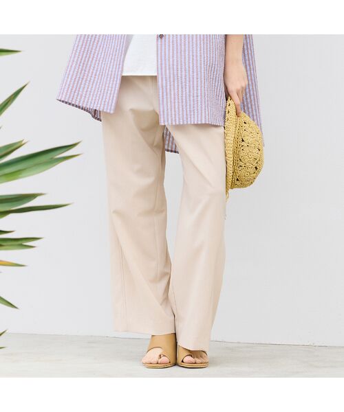 Liliane Burty（Lサイズ） / リリアンビューティ その他パンツ | 【L～4L/同素材アイテム有】ナチュラルワッシャーオールゴムパンツ | 詳細1