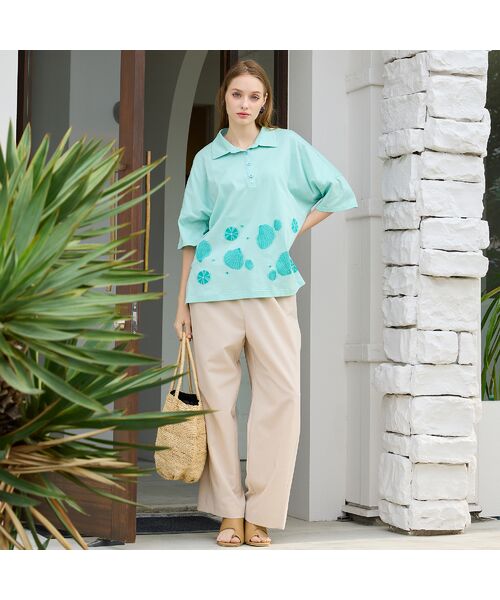 Liliane Burty（Lサイズ） / リリアンビューティ その他パンツ | 【L～4L/同素材アイテム有】ナチュラルワッシャーオールゴムパンツ | 詳細6