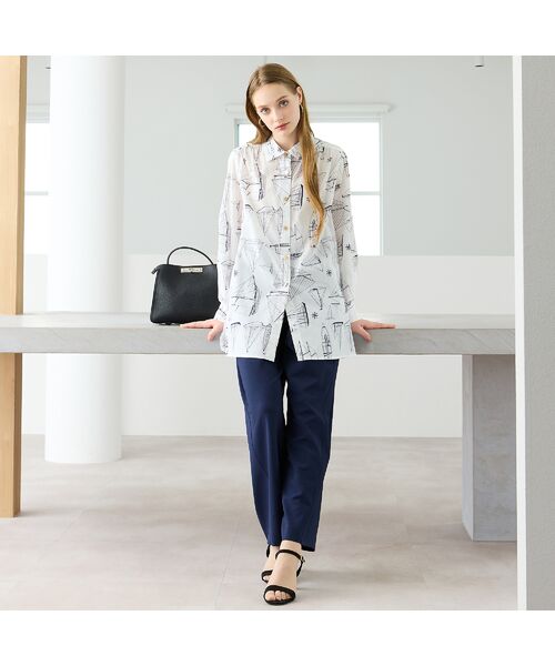 Liliane Burty（Lサイズ） / リリアンビューティ その他パンツ | 【L～4L/同素材アイテム有】ナチュラルワッシャーオールゴムパンツ | 詳細17