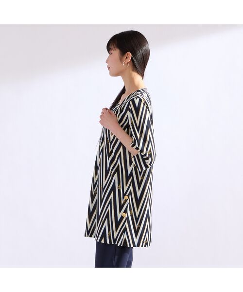 Liliane Burty（Lサイズ） / リリアンビューティ カットソー | 【M～4L】マリンボーダープリントTシャツ | 詳細11