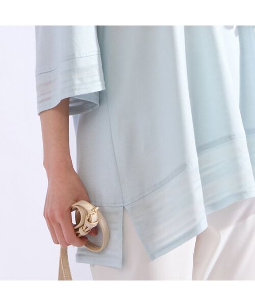 Liliane Burty（Lサイズ） / リリアンビューティ カットソー | 【M～4L・アンサンブル対応】天竺シルケットフレアチュニック | 詳細13