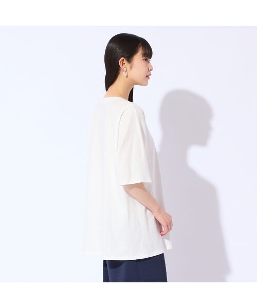 Liliane Burty（Lサイズ） / リリアンビューティ カットソー | 【L～4L対応】箔プリントドルマンスリーブTシャツ | 詳細2