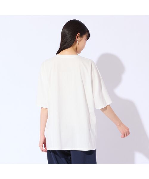 Liliane Burty（Lサイズ） / リリアンビューティ カットソー | 【L～4L対応】箔プリントドルマンスリーブTシャツ | 詳細3