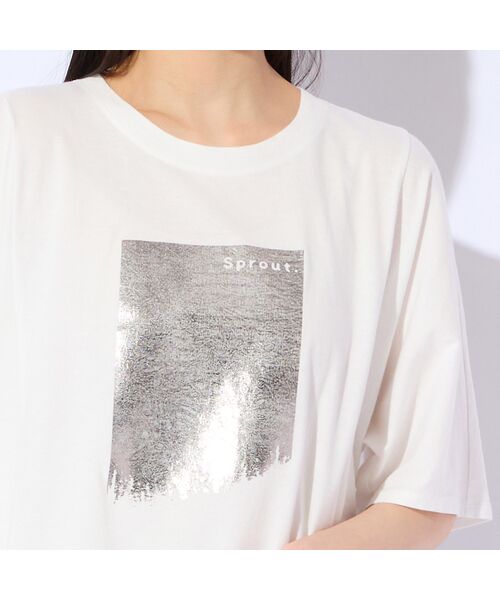 Liliane Burty（Lサイズ） / リリアンビューティ カットソー | 【L～4L対応】箔プリントドルマンスリーブTシャツ | 詳細5