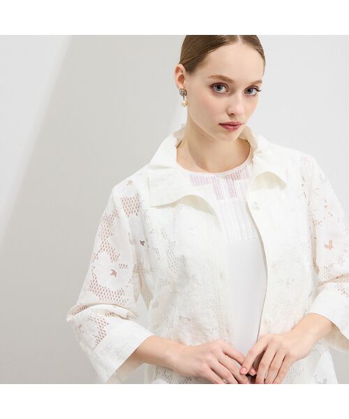 Liliane Burty（Lサイズ） / リリアンビューティ カットソー | 【M～4L】洗えるスパンコールビーズ　刺繍タンクトップ | 詳細4