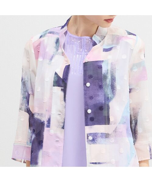 Liliane Burty（Lサイズ） / リリアンビューティ カットソー | 【M～4L】洗えるスパンコールビーズ　刺繍タンクトップ | 詳細14