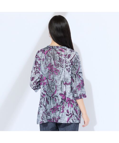 Liliane Burty（Lサイズ） / リリアンビューティ カットソー | 【M～4L】カノコプリントメッシュTシャツ | 詳細2